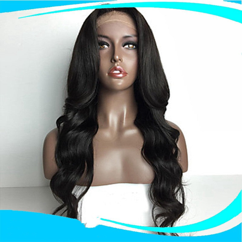 Chemical Fiber Wig Straight Hair Front Lace Headgear